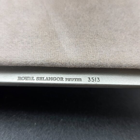 Vintage Royal Selangor Pewter Floral Design Photo Frame 5x7 - Picture 7 of 11